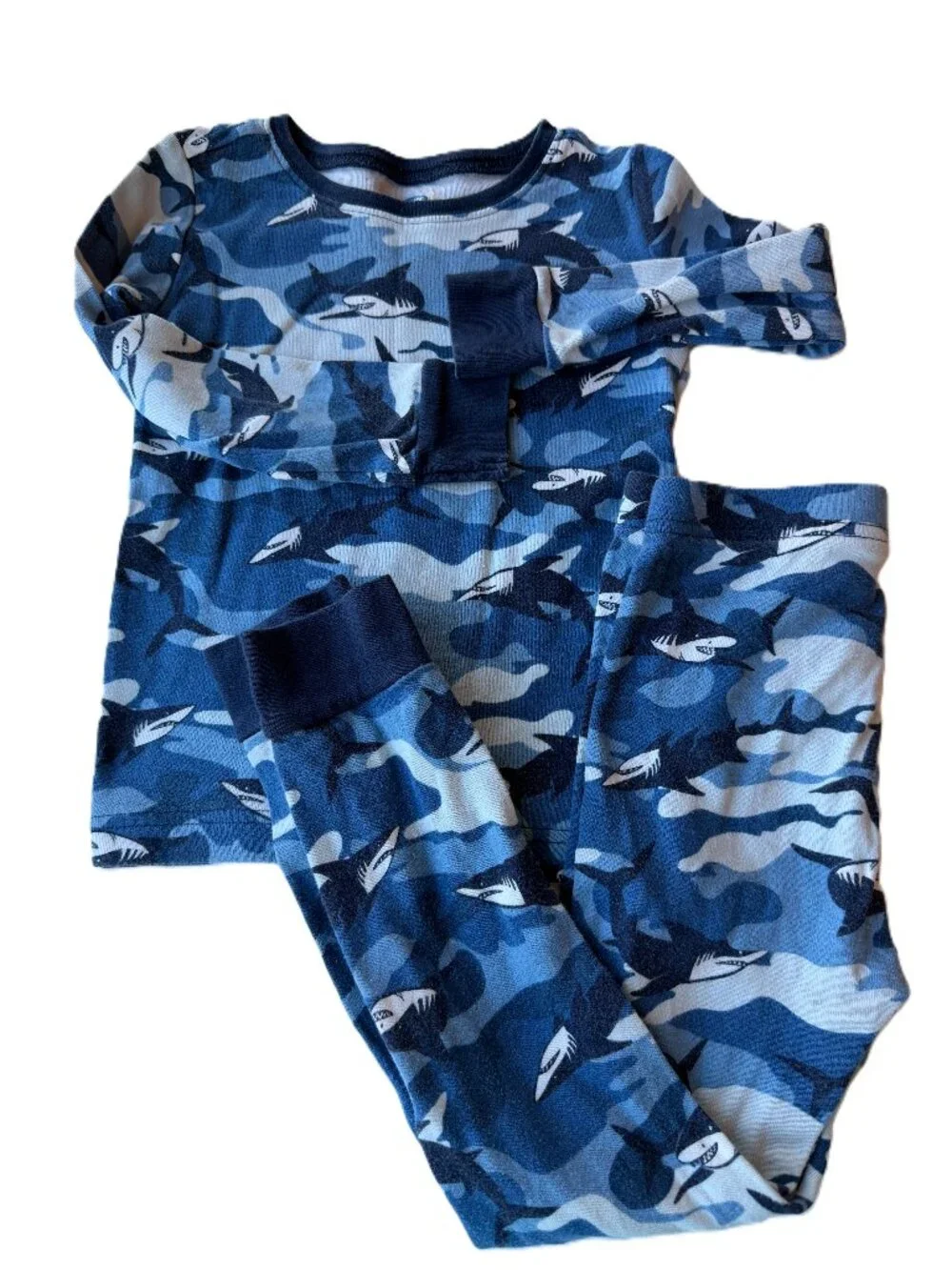Carter's 5T Camo S/2 Pajama Sets with Tiger & Shark Prints